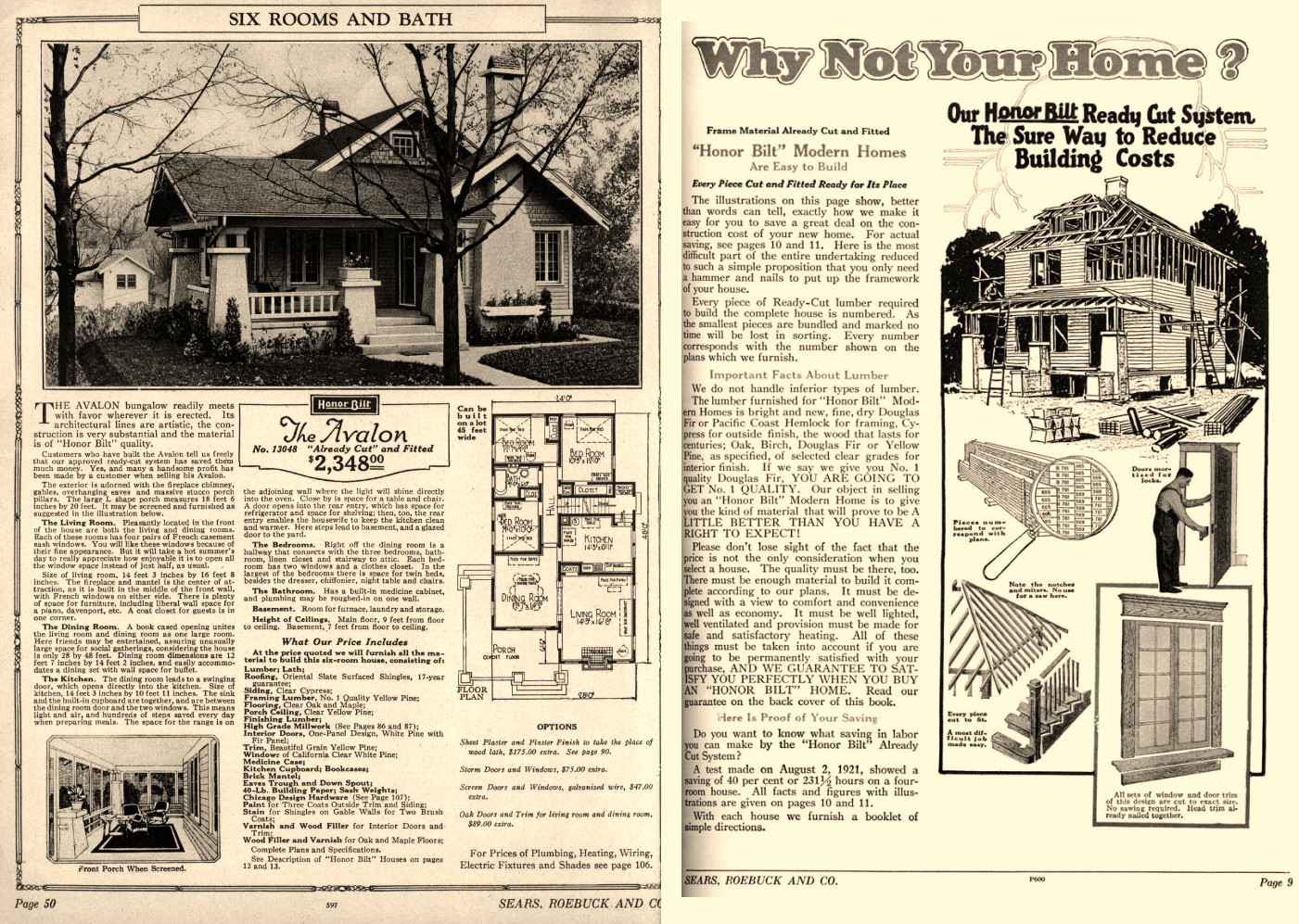 Sears Honor Bilt (Craft) Ready Cut Home System